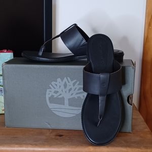 Timberland Black Thong Sandals Size 8.5